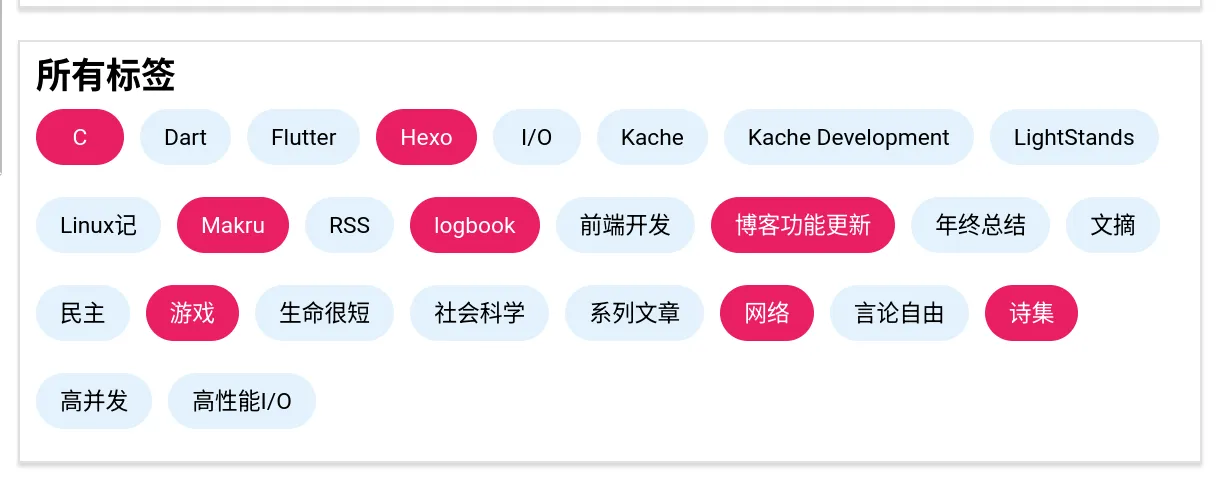 新的标签列表卡片